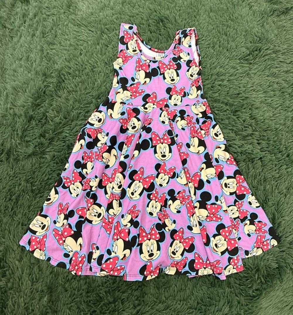 WILD RICH KIDS Girls Size 11/12 Minnie Mouse Purple Pink Polka Dot Sleeveless